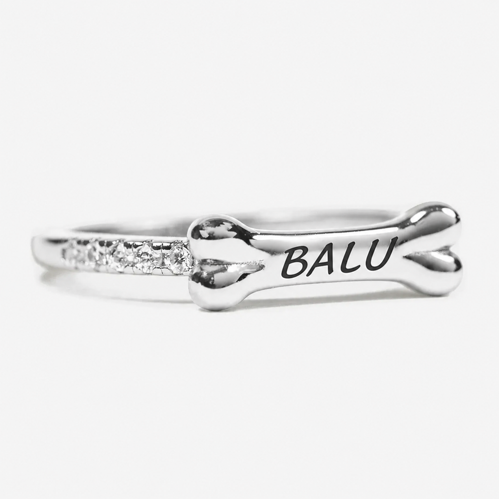 Seelenhund Knochenring – mit Wunschname – Produktbild 2