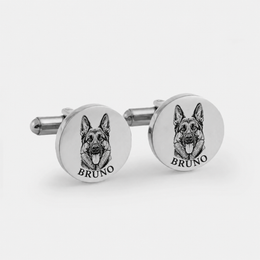 Faithful Companion – Cufflinks with Animal Portrait