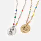 Regenbogenbrücke Kette – Tierporträt & Name – Produktbild 1