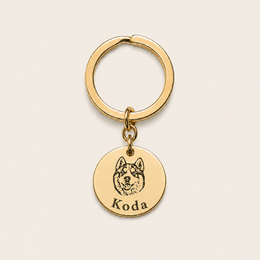 Ever-present Keychain – Your Pet Portrait