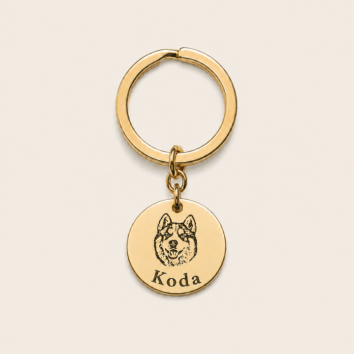 Ever-present Keychain – Your Pet Portrait